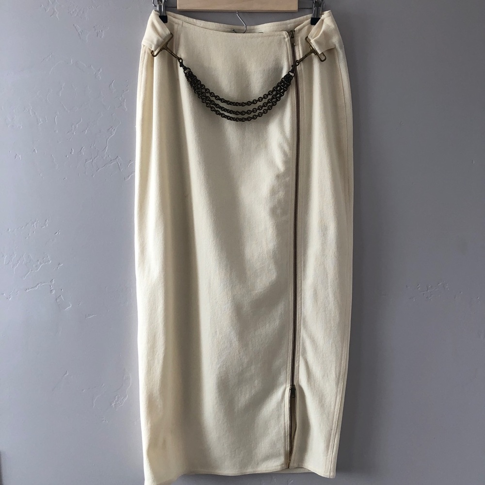 Donna Karen BLACK LABEL NY VTG Skirt Chain Zipper